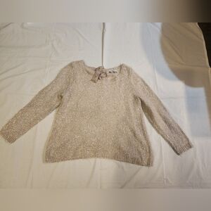Jennifer Lopez Textured Beige Sweater